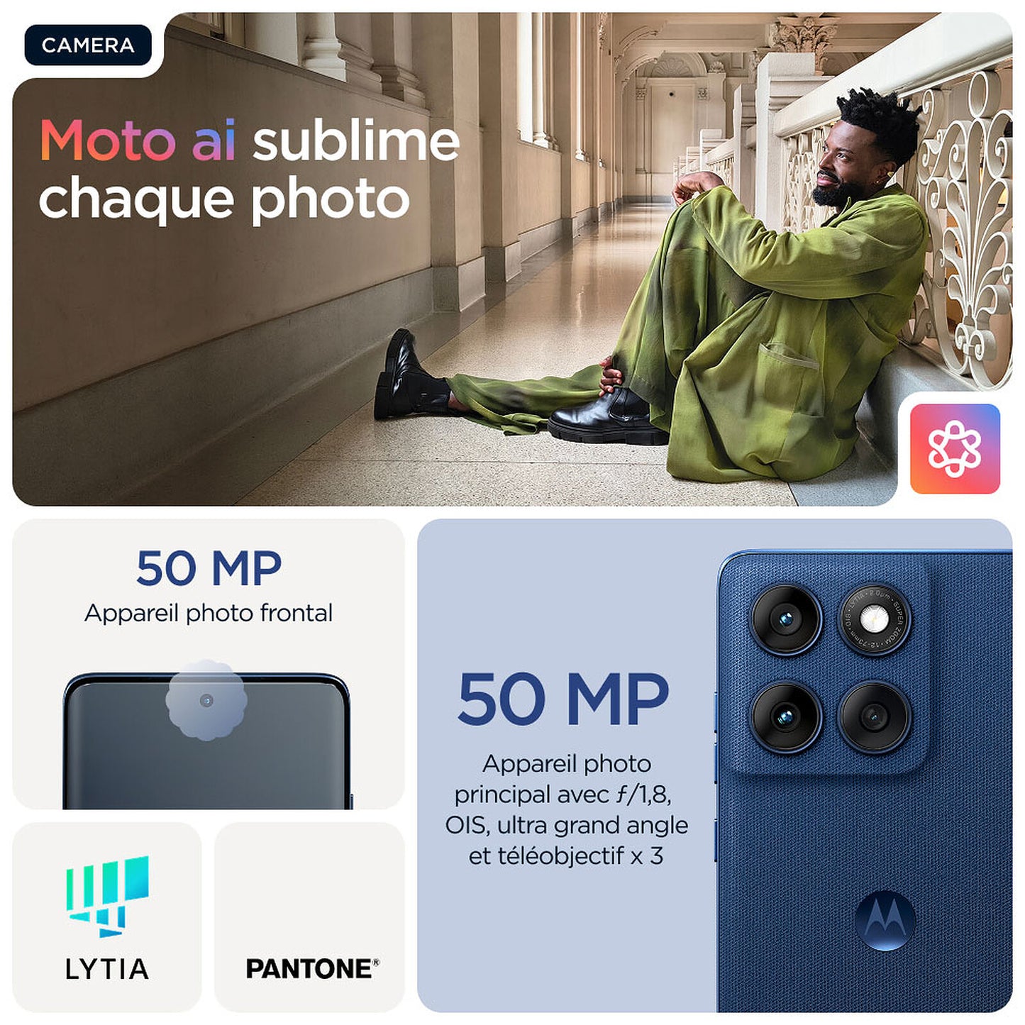 MOTOROLA EDGE 60 Fusion – 256Go / 12Go RAM | AMOLED 120Hz & Performance ⚡